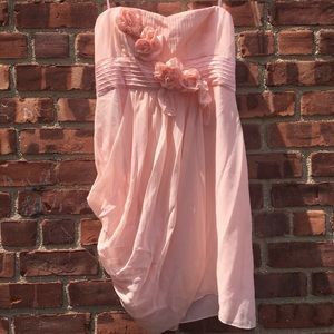 BCBG MAXAZRIA Pink Strapless Dress